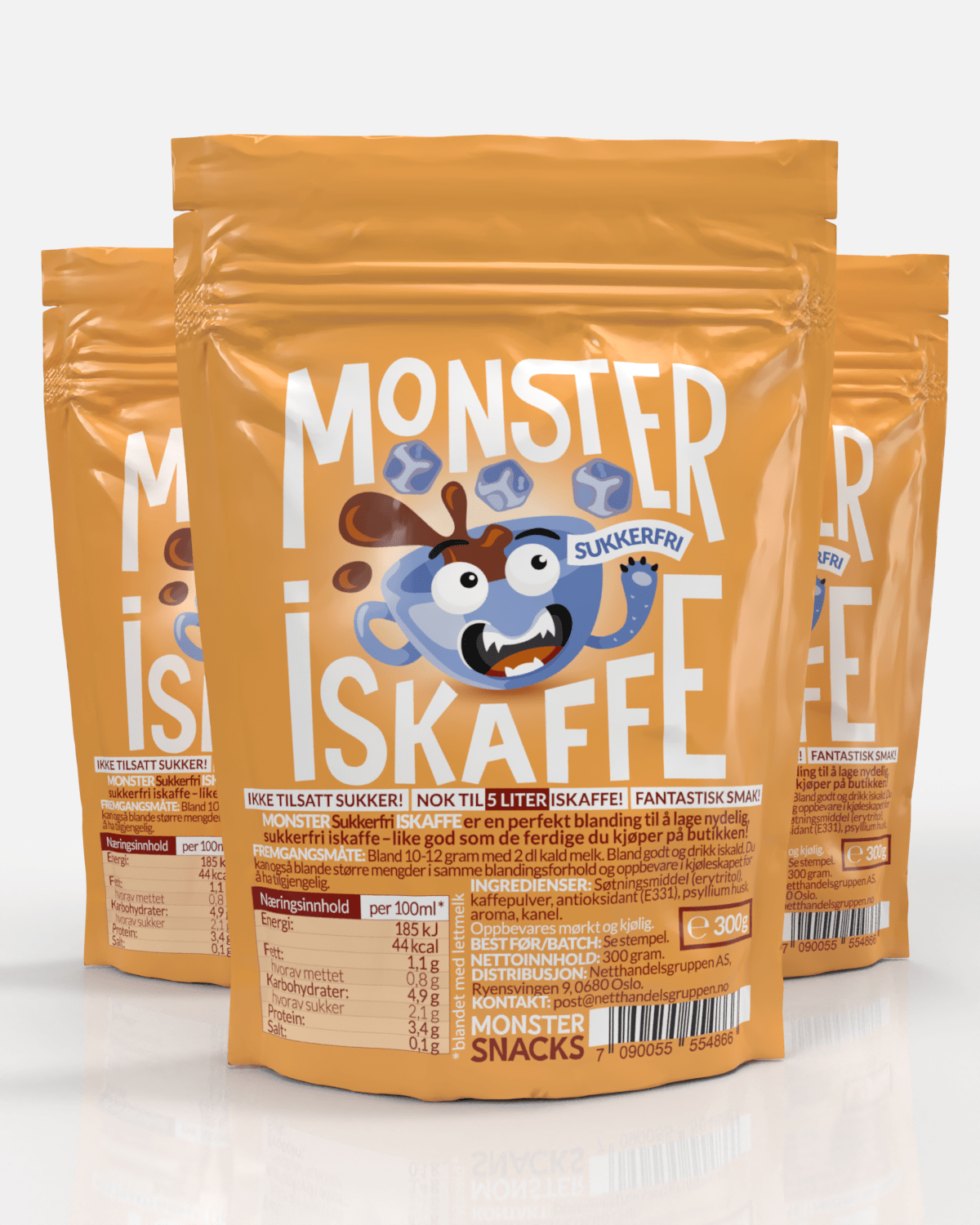 Monster Sukkerfri Iskaffe 3x300g