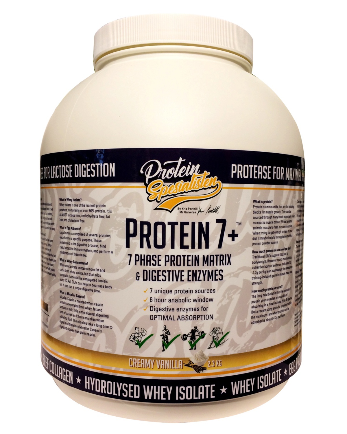 PS Protein 7+ Vanilla 2.3kg - whey isolate