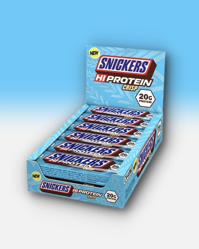 Snickers High Protein Crisp Bar 12x55g - collagen powder