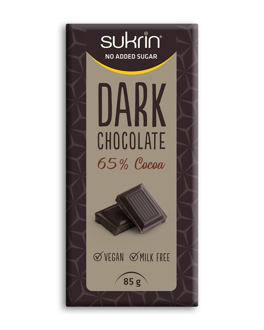 Funksjonell Mat Sukrin Dark Chocolate 85 g - protein for