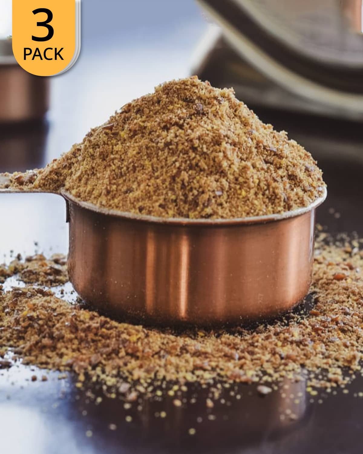 SunnRask Avfettet Linfrømel 250g (3-pack) - til