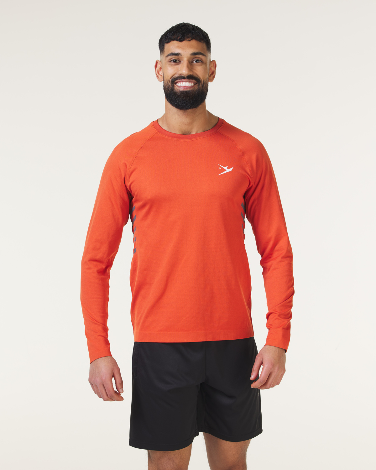 RHINO Porter LS Seamless Red - S - trening