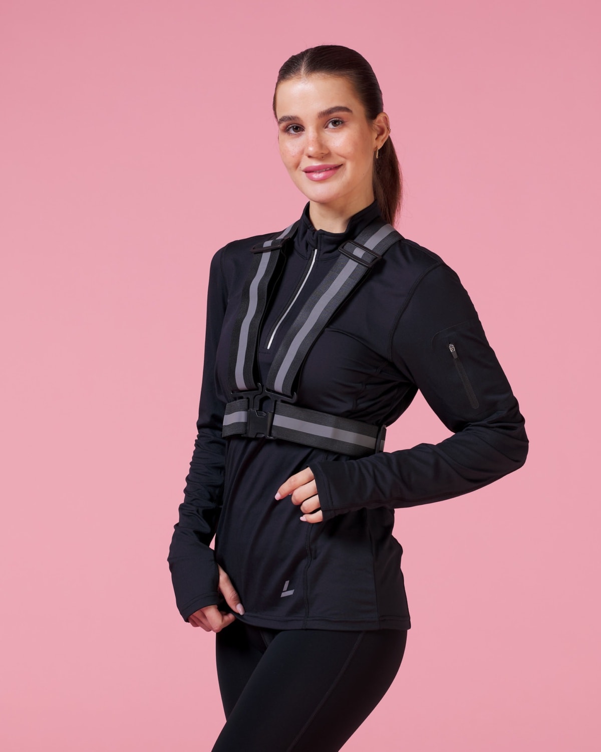 LEVITY Conquer Reflective Vest Black - reflex