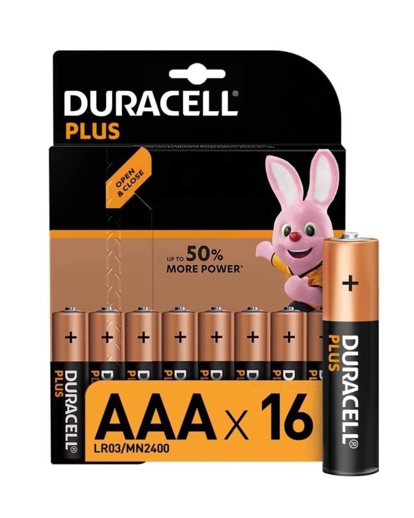 Duracell Plus Power AAA x16 - batterier