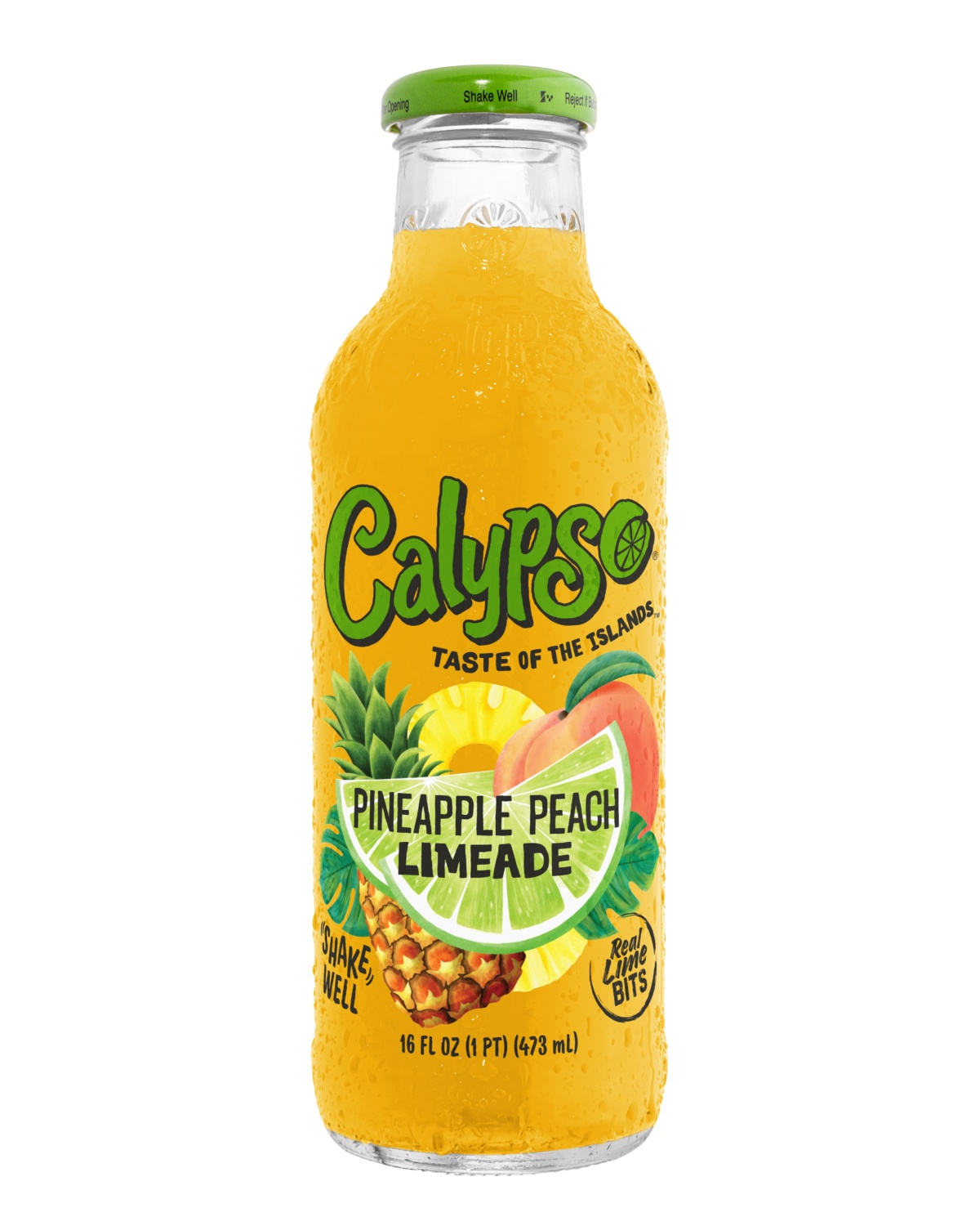 Calypso Pineapple Peach Limeade 473ml - sukker