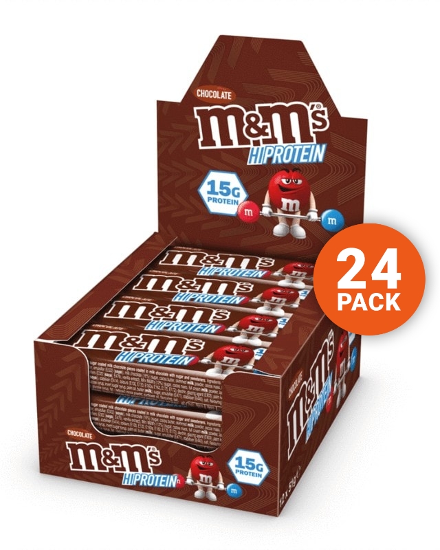 M&M Protein Bar - Chocolate 51g (24-pack) - collagen powder