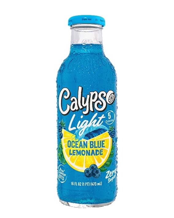 Calypso Ocean Blue Lemonade Light 473ml - sukker kalorier
