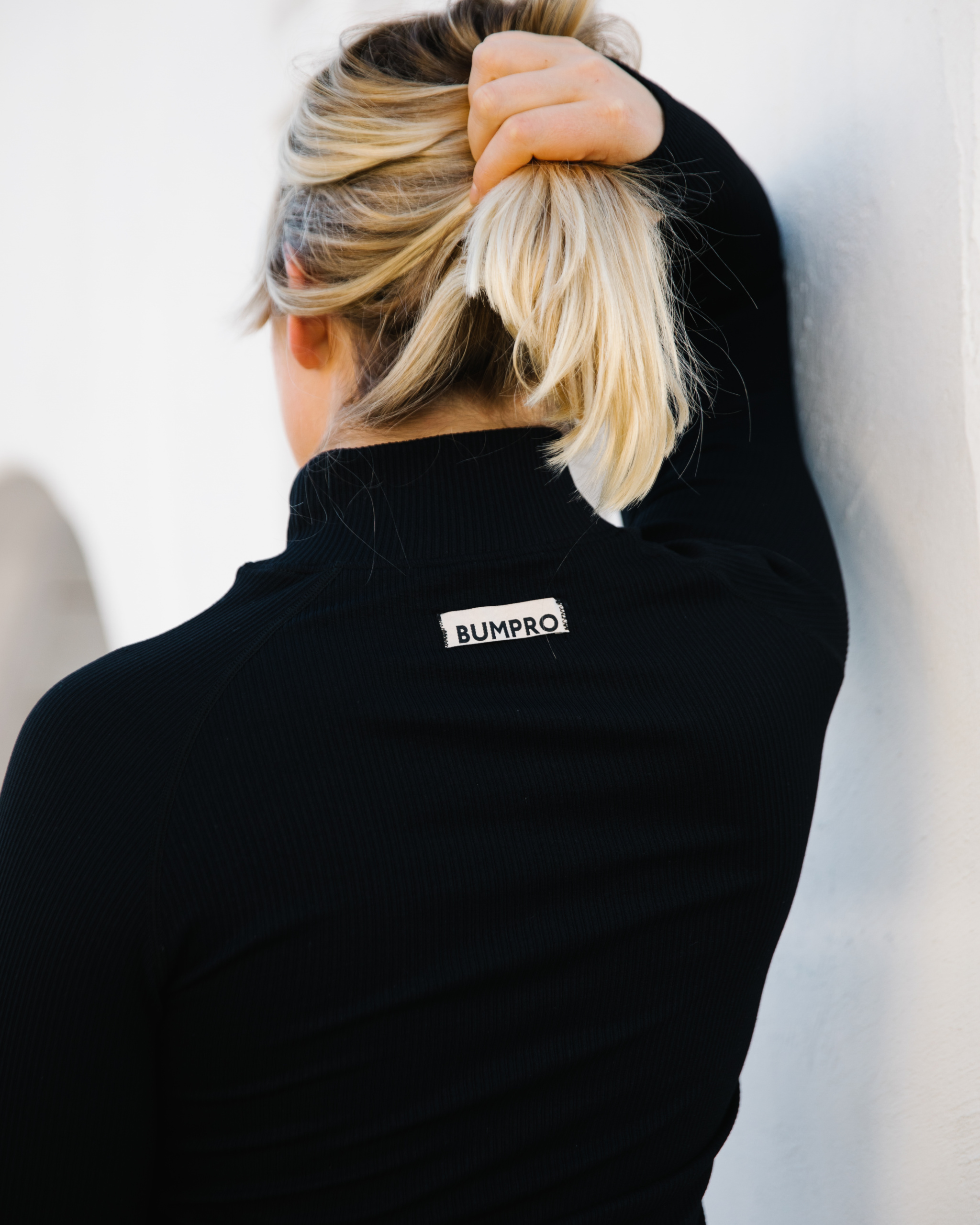 Perfect Rib Polo Long Sleeve Black602