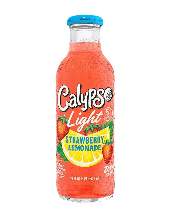 Calypso Strawberry Lemonade Light 473ml - sukker kalorier