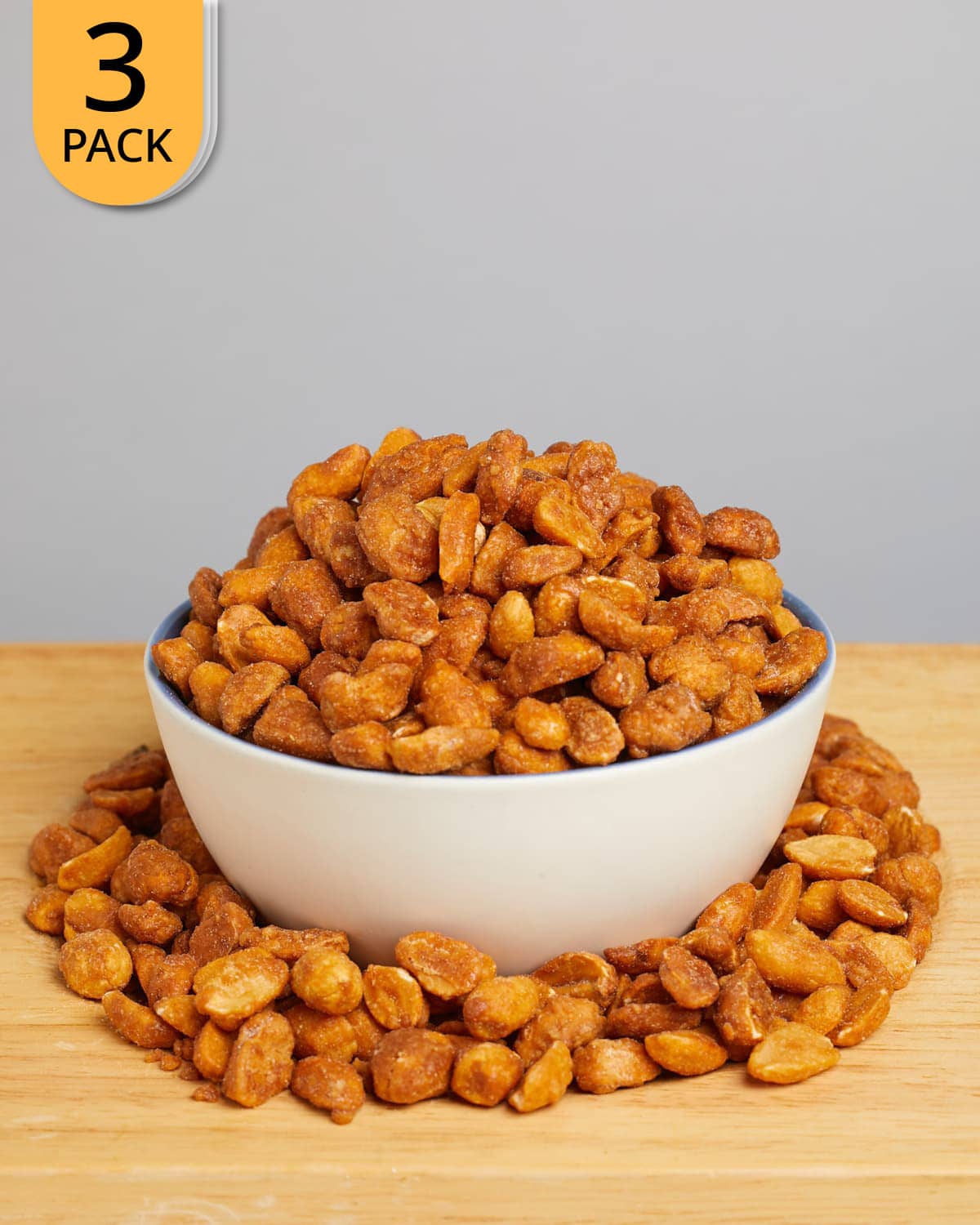 3x SunnRask Honey & Salted Peanuts 500g - DATODEAL! - gram protein