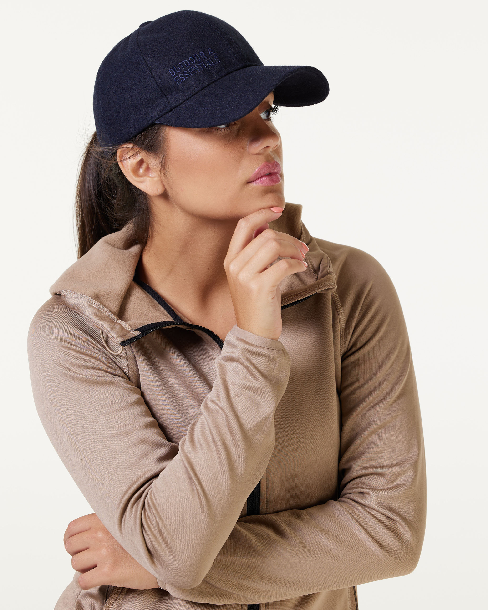Wool Baseball Hat Navy Blue - 15-07-21 -