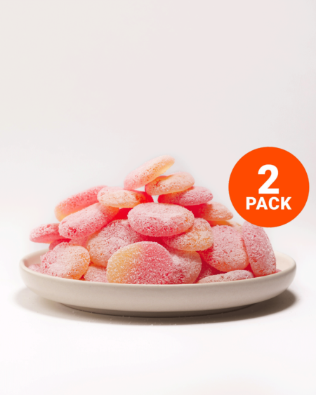 Peach Fersken Godteri 1kg (2-pack)