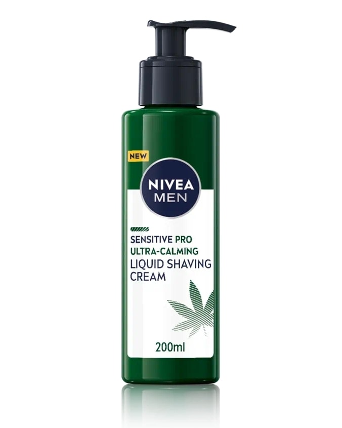 Nivea Men Sensitive ProUltra-Calming Liquide Shaving Cream 200ml - vitamin for