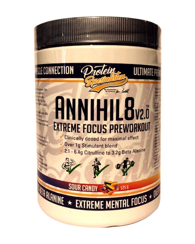 PS Annihil8 V2.0 Sour Candy 525g - powder for weight loss