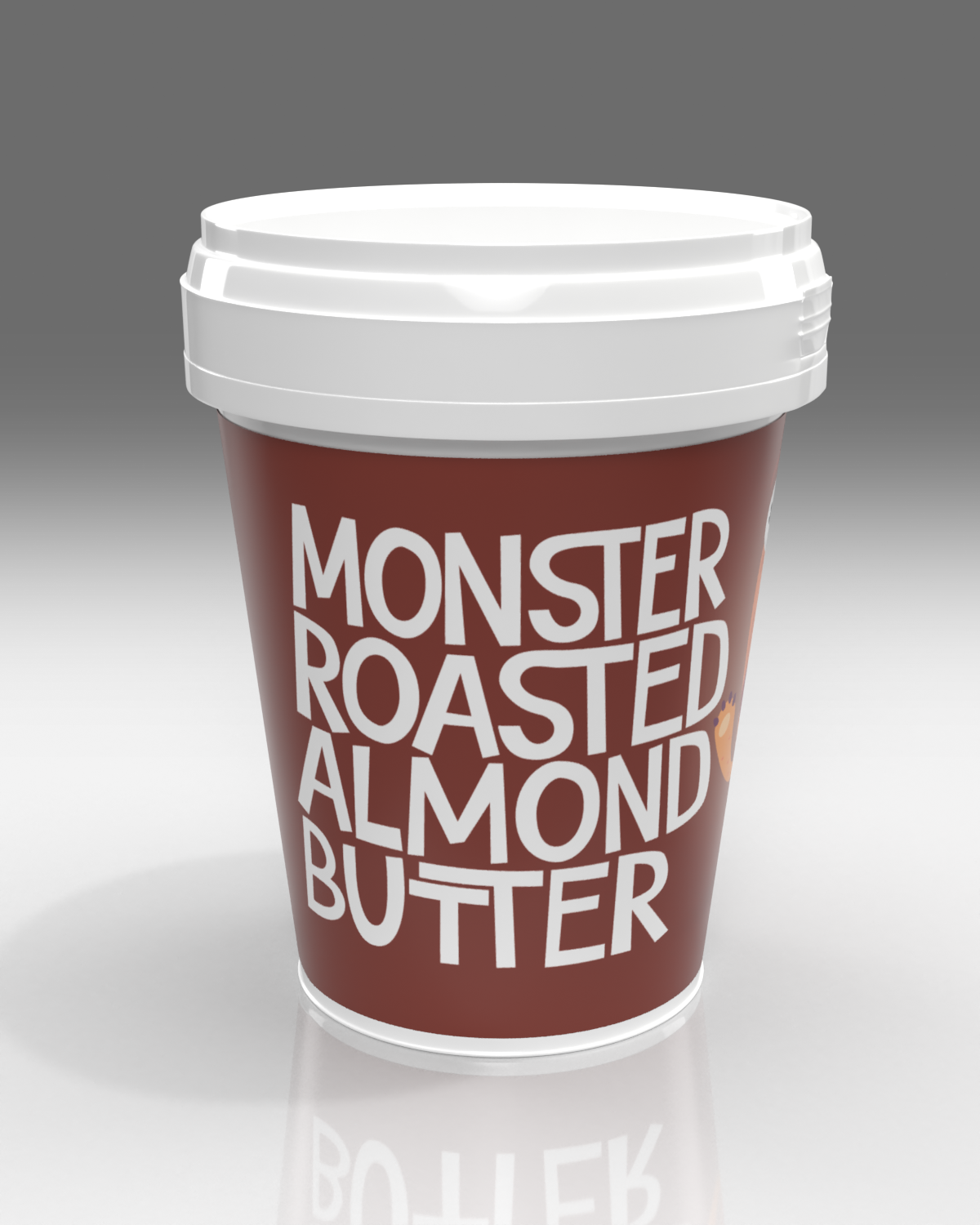 Monster Roasted Natural Almond Butter 1kg - Mandeslmør - the