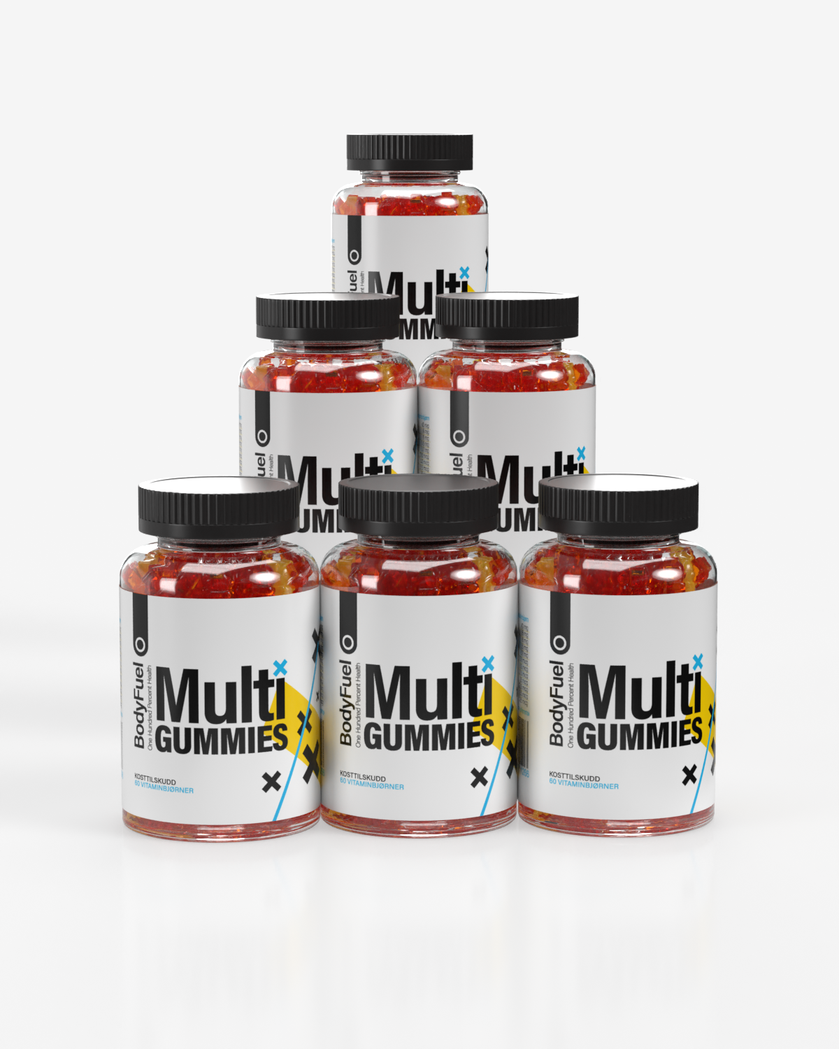 BodyFuel Vitamin Gummies (6-pack) 6x60 Doser - til barn