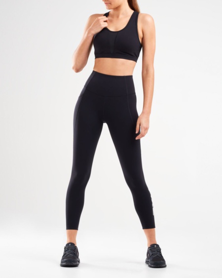 Compression 7/8 Tights Black/White