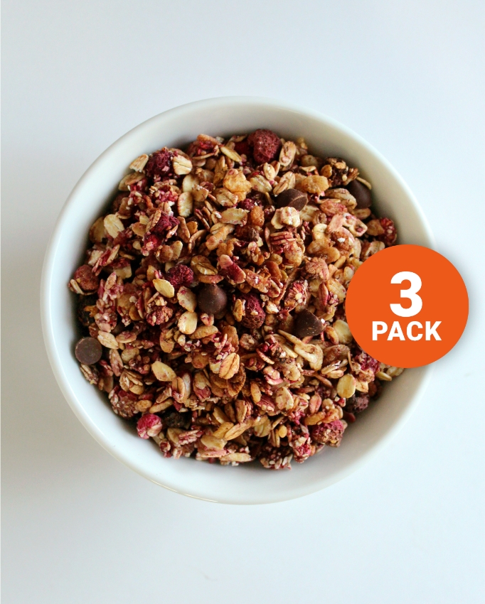 Monster Lavkarbo Granola - 300g - TREPAKNING MIX &amp; MATCH (3-pack) - DATODEAL!