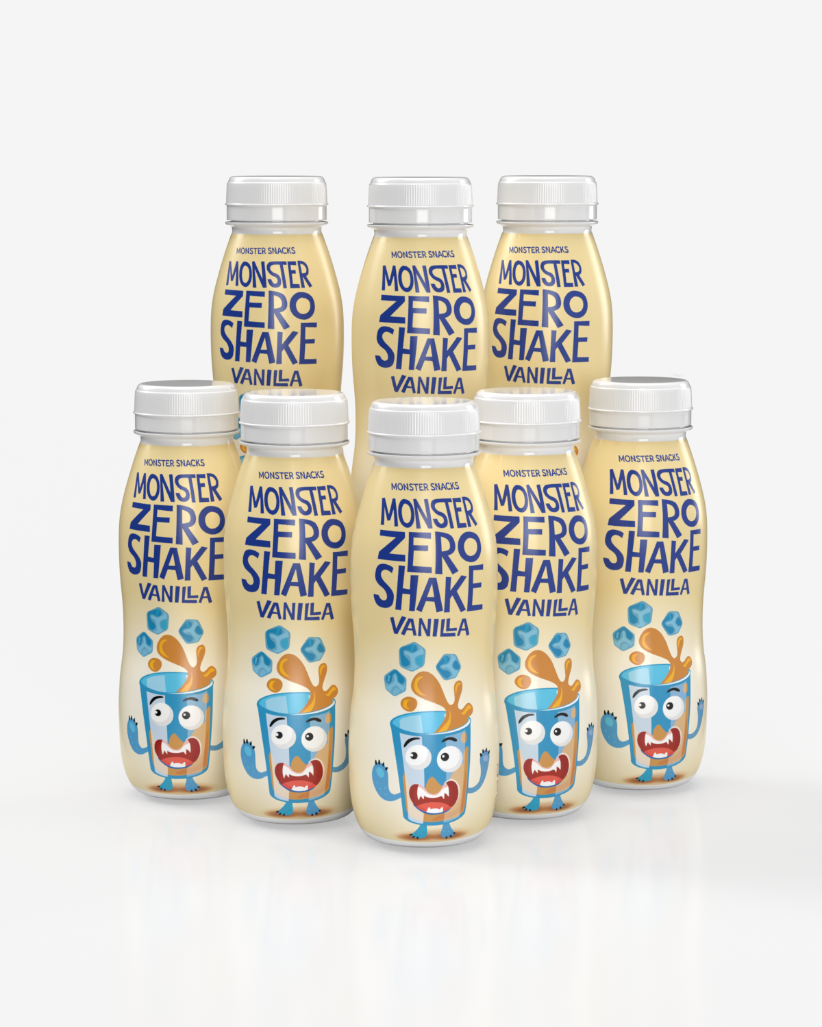 Monster Zero Shake - Vanilla 8x250ml - PAKKETILBUD! - DATODEAL