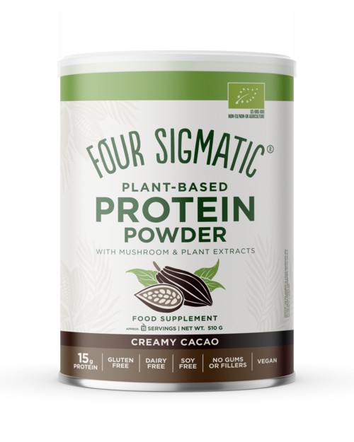 Plant-Based Protein with Mushrooms - Creamy Cacao - workout powder