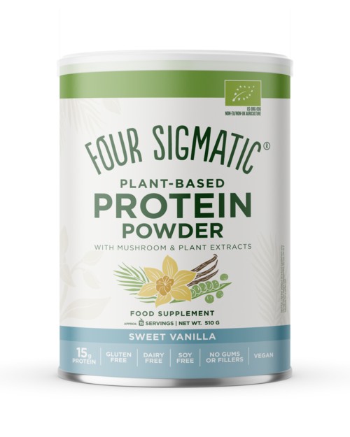 Plant-Based Protein with Mushrooms - Sweet Vanilla - workout powder