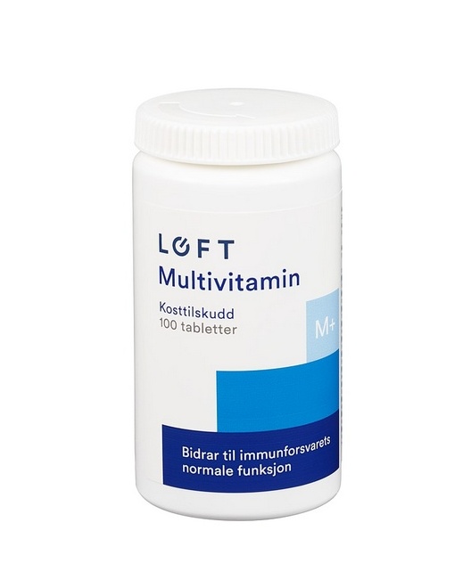 Løft Multivitamin Svelgetablett 100 caps - til