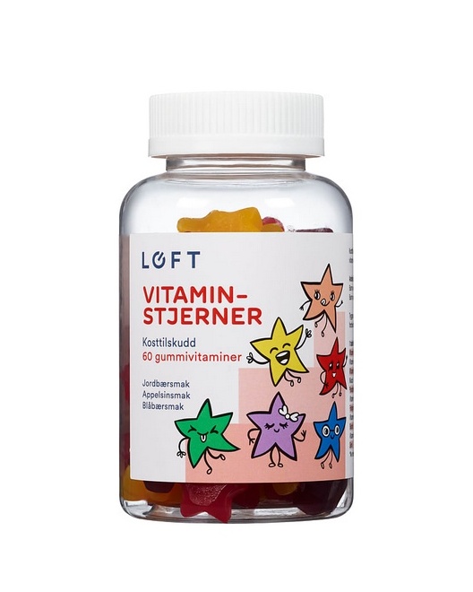 Løft Vitaminstjerner 60 caps - barn