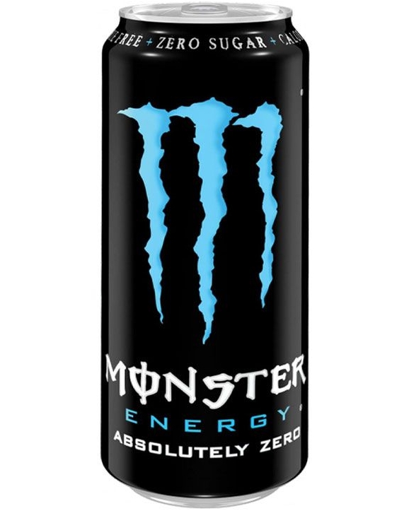 Monster Absolute Zero 500ml - water