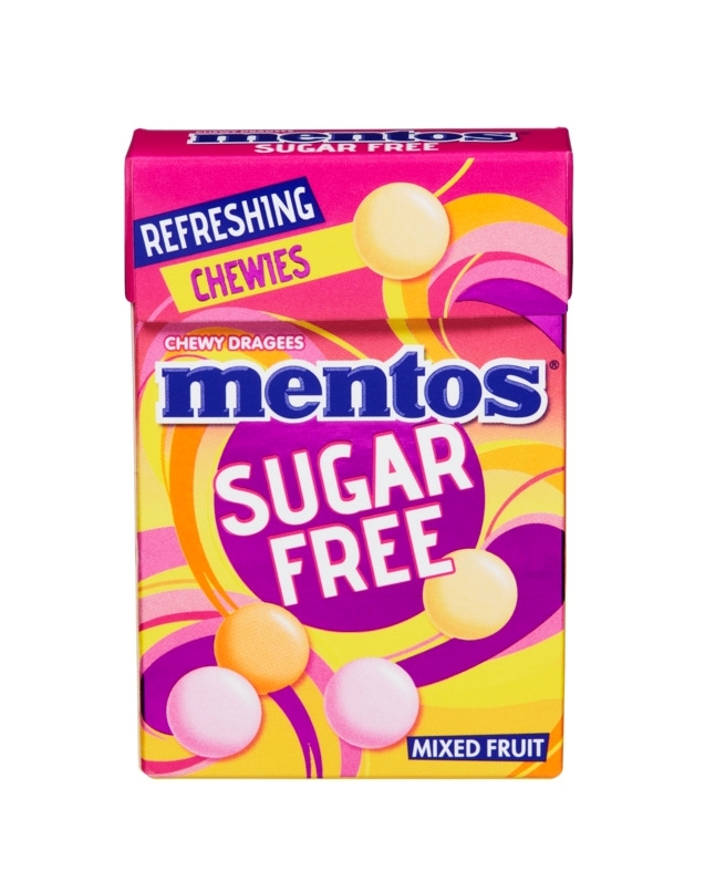 Mentos Sugarfree Mixed Fruit 45g - sukkerfri