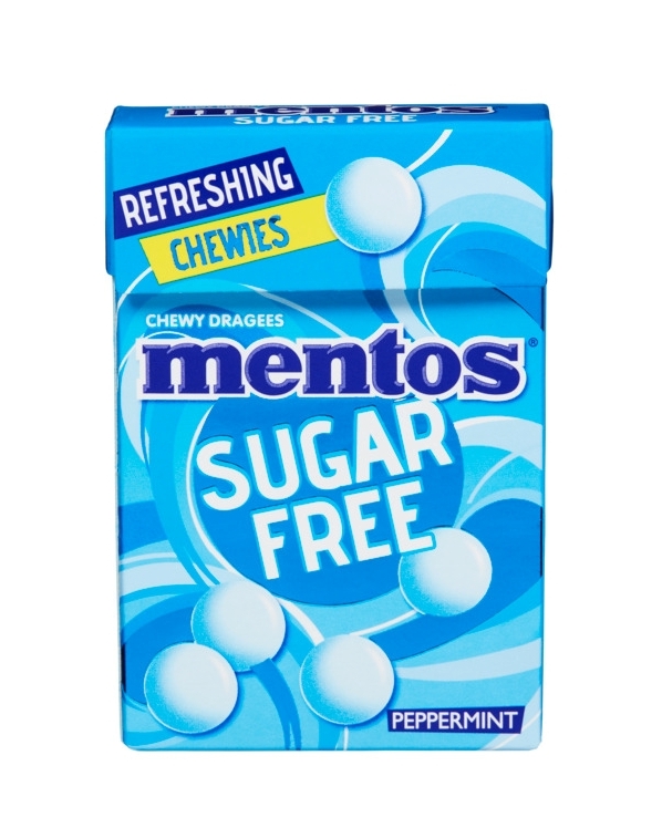 Mentos Sugarfree Peppermint 45g - sukkerfri