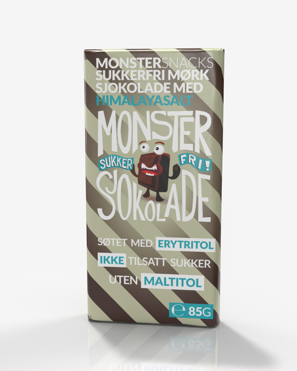 Monster Belgisk Mørk Sjokolade m/ Himalayasalt 85g