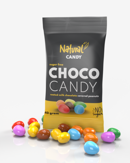 Choco Candy - Peanøtter Sjokolade 40g -uten tilsatt sukker