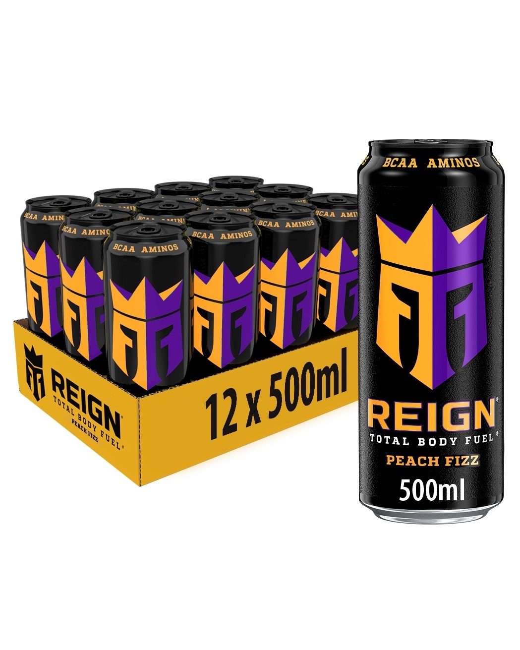 REIGN Peach Fizz 12x500ml - nutrition protein