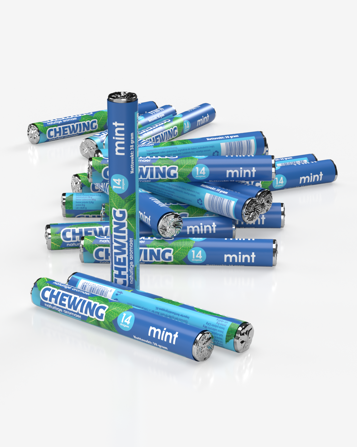 Super Mint Chews 10x38g - TIPAKNING!