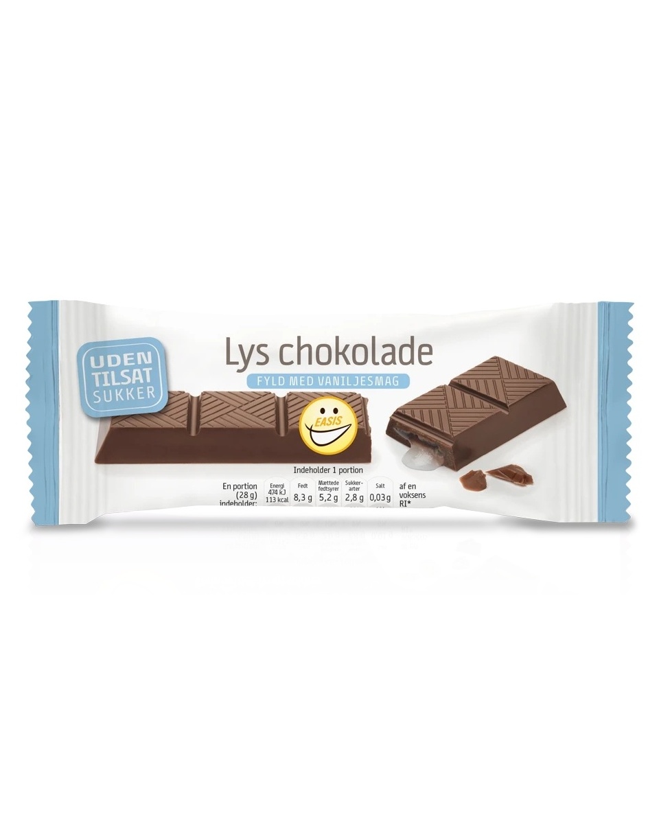 EASIS Milk Chocolate Bar With Vanilla 28g - in protein