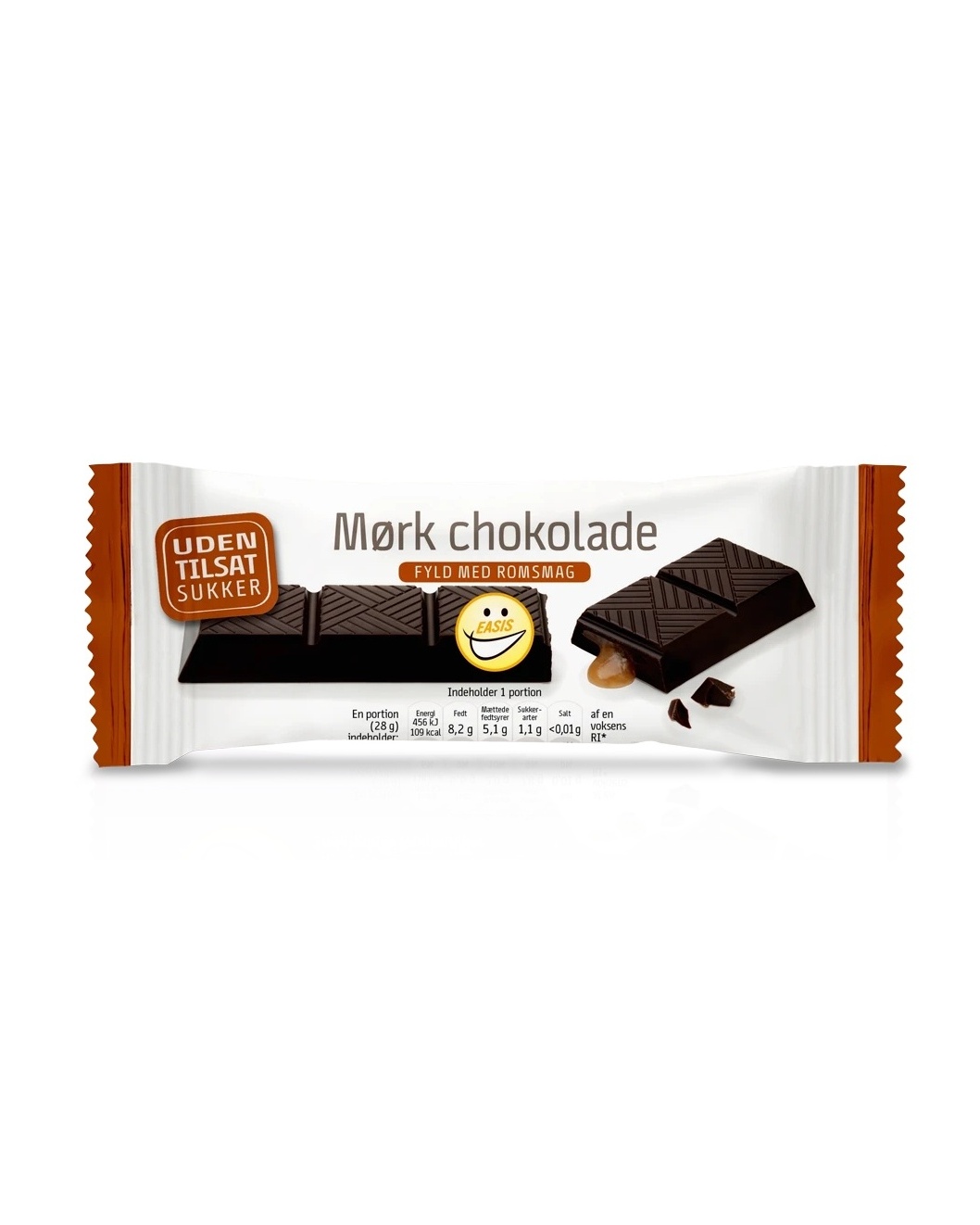 EASIS Dark Chocolate Bar With Rum 28g - in protein