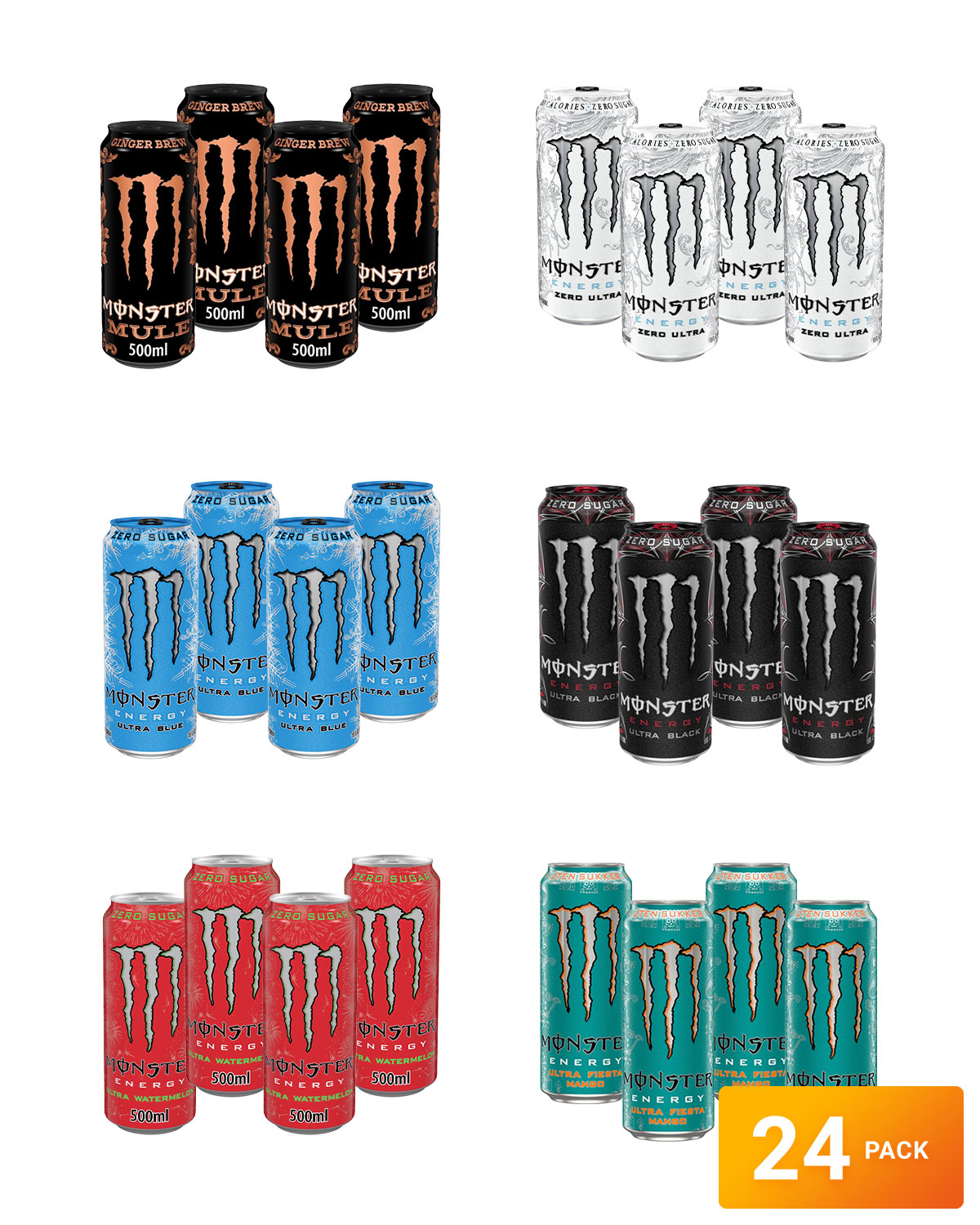 24-pack MONSTER MIXED ZERO SUGAR