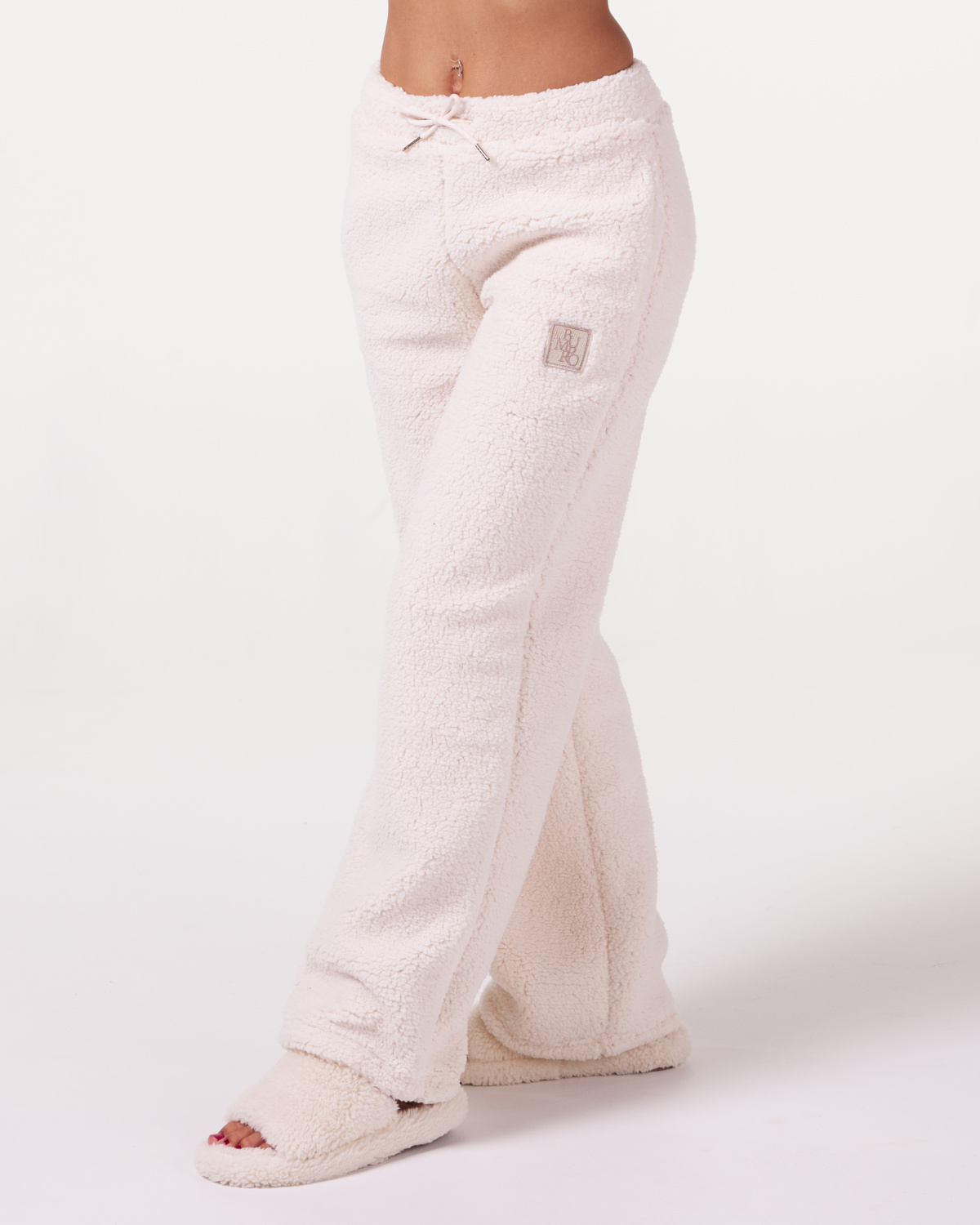 Bumpro Soft Teddy Pants Off White - XL - vide bukser