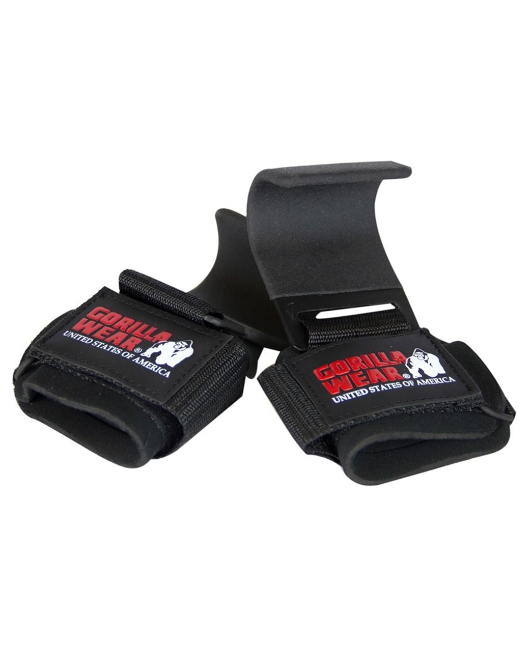 Gorilla Wear Weight Lifting Hooks Black - til trening