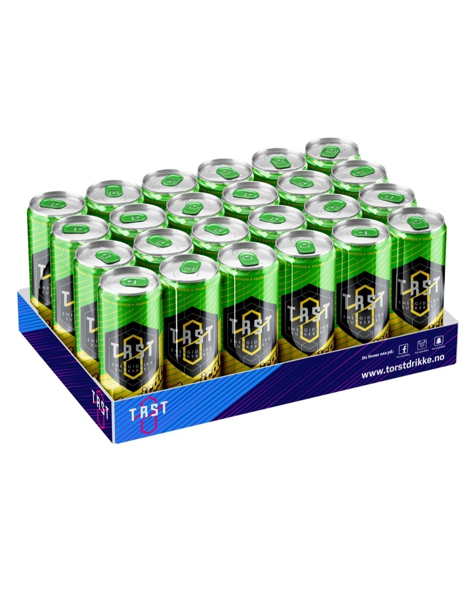 TØRST Energidrikk Tropisk Mango Sukkerfri 24x250ml