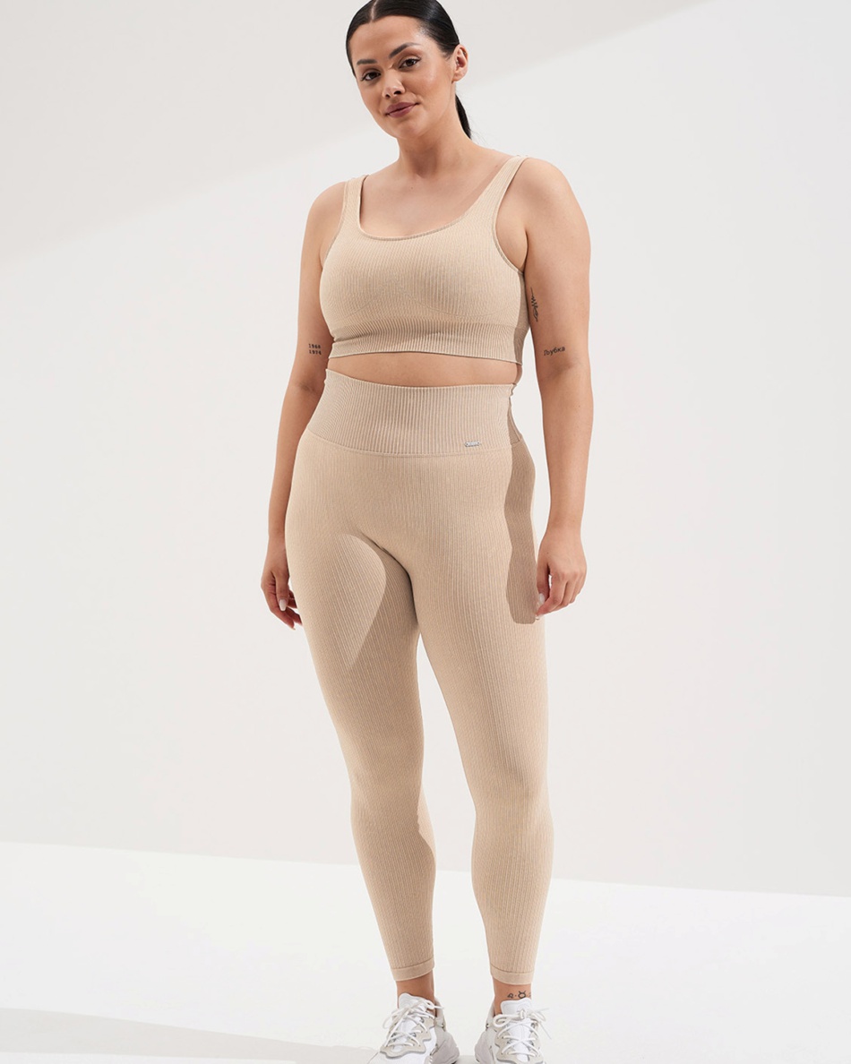 Aim’n Sand Washed Ribbed Seamless Tights Tights.no