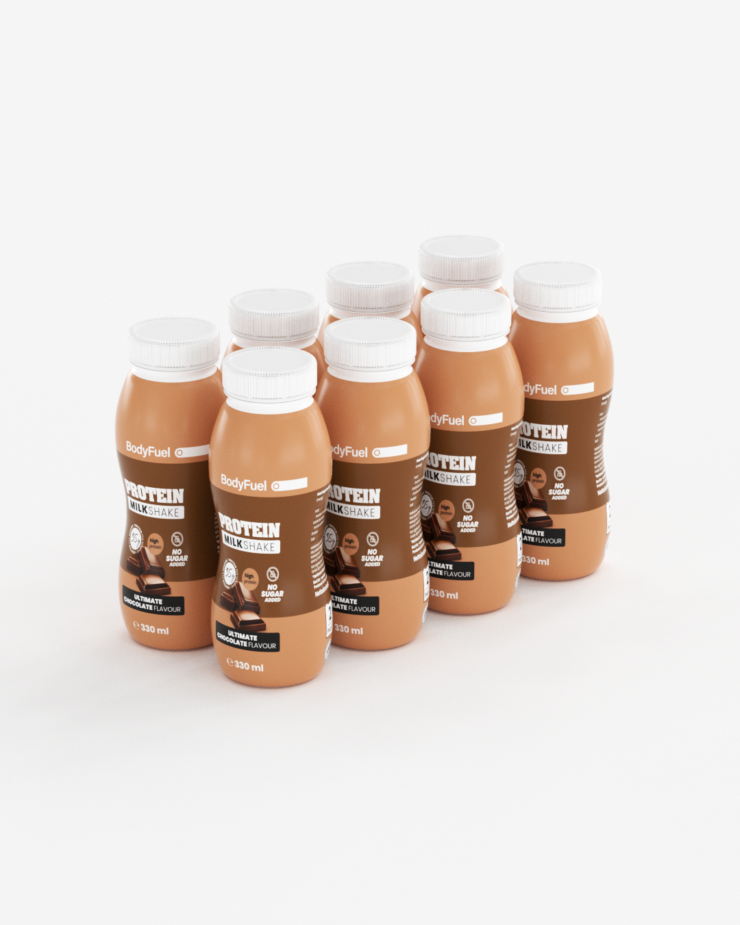 BodyFuel Protein Shake - Ultimate Chocolate (8-pack) - til