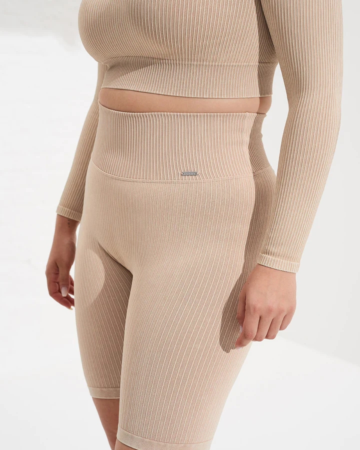 Aim’n Sand Washed Ribbed Seamless Biker Shorts - S - booster