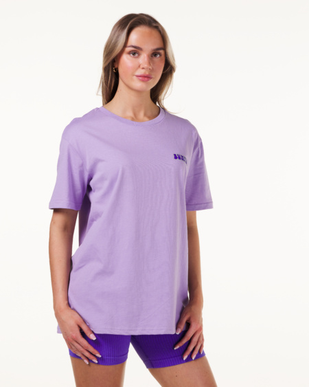 Love Oversized T-shirt Purple Rose