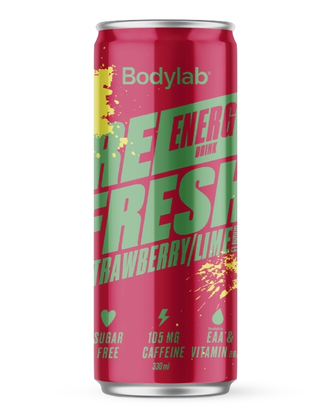 Bodylab Refresh Energy Drink Strawberry Lime 330 ml - protein for