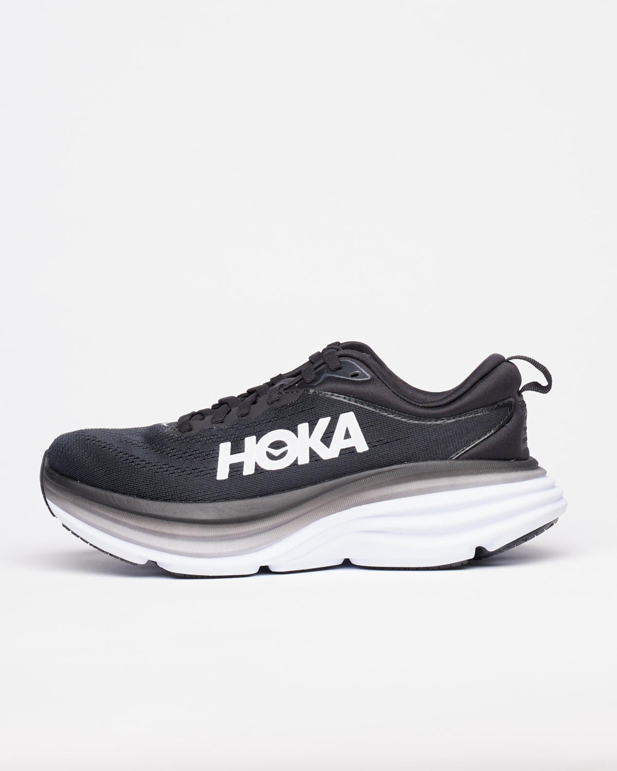 HOKA ONE ONE Bondi 8 Black / White - Women's - 38 - løpesko