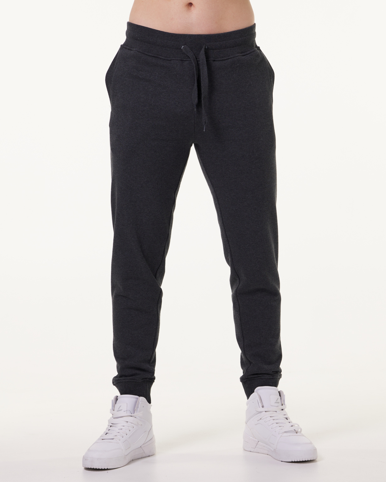 LEVITY Core Sweat Pants Dark Grey Melange Tights.no