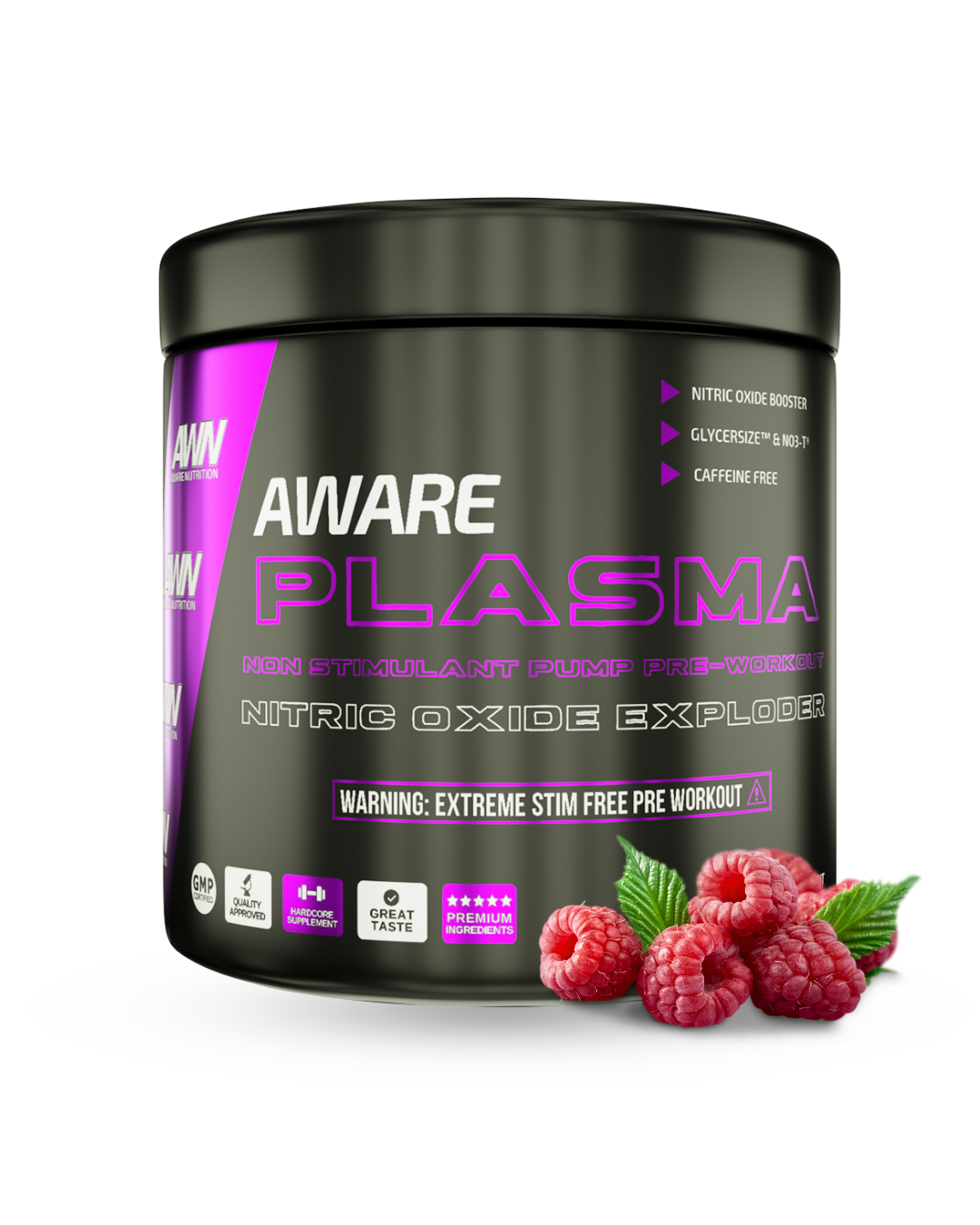 Aware Plasma PWO - Raspberry Twist - best pre workout