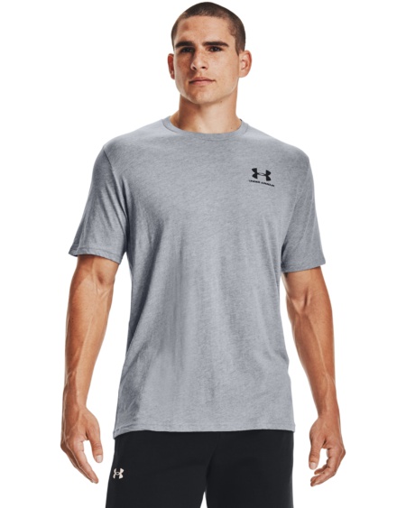 UA SPORTSTYLE LC SS Steel Light Heather / Black
