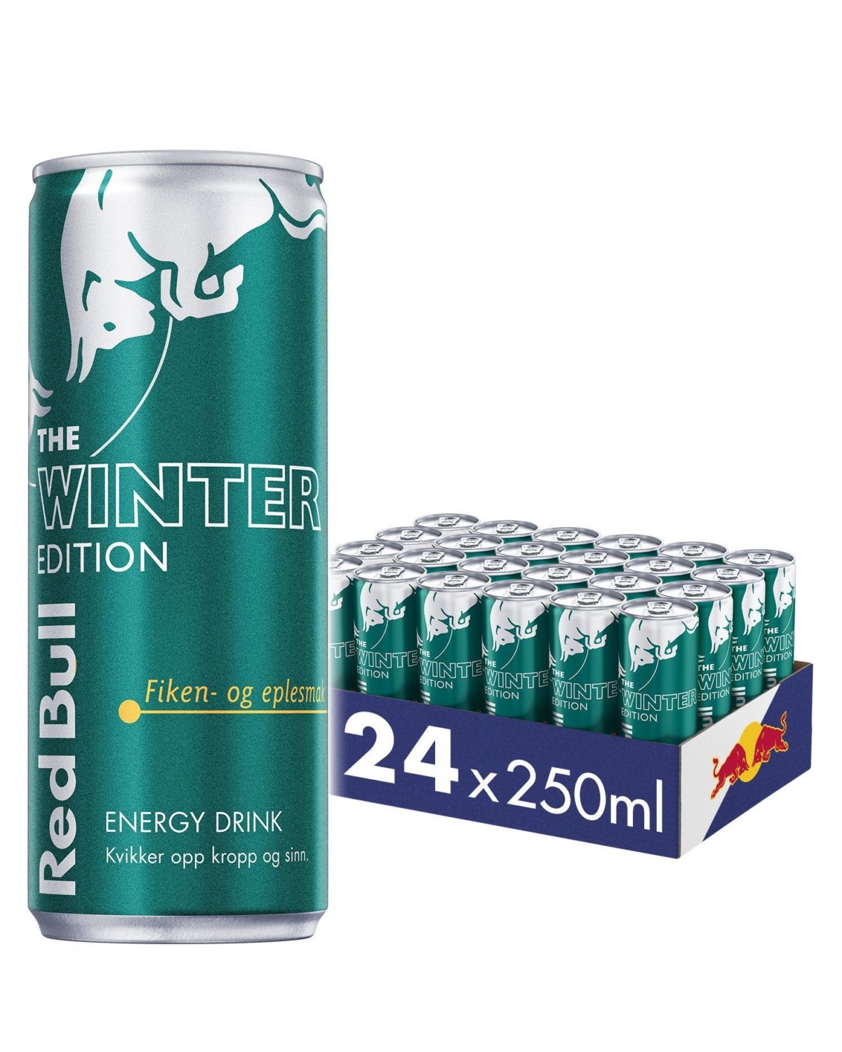 Red Bull Winter Edition Fiken- og Eplesmak 24x250ml - protein for